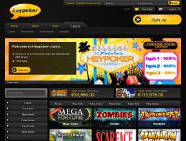 Hey Casino home page