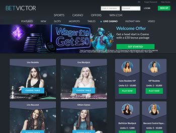 Betvictor Live Casino
